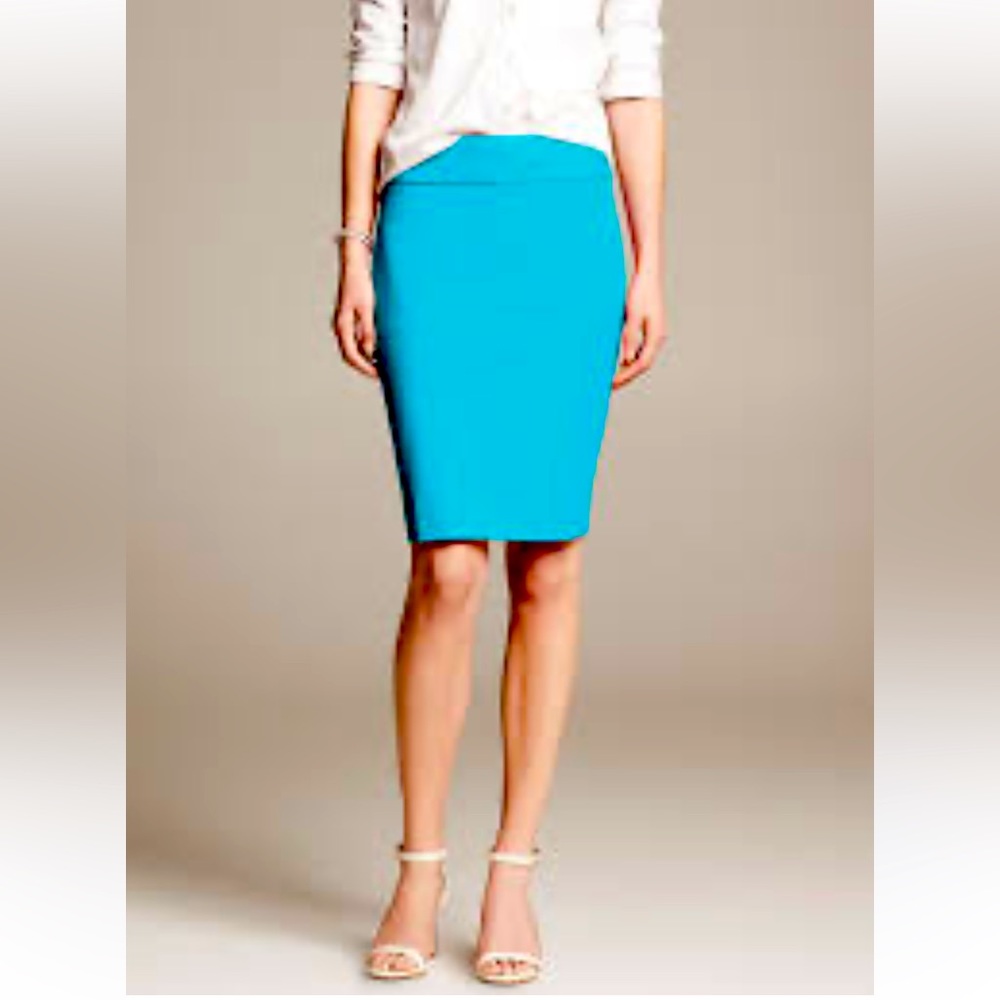 Sloan fit pencil skirt turquoise Size 14 NWT